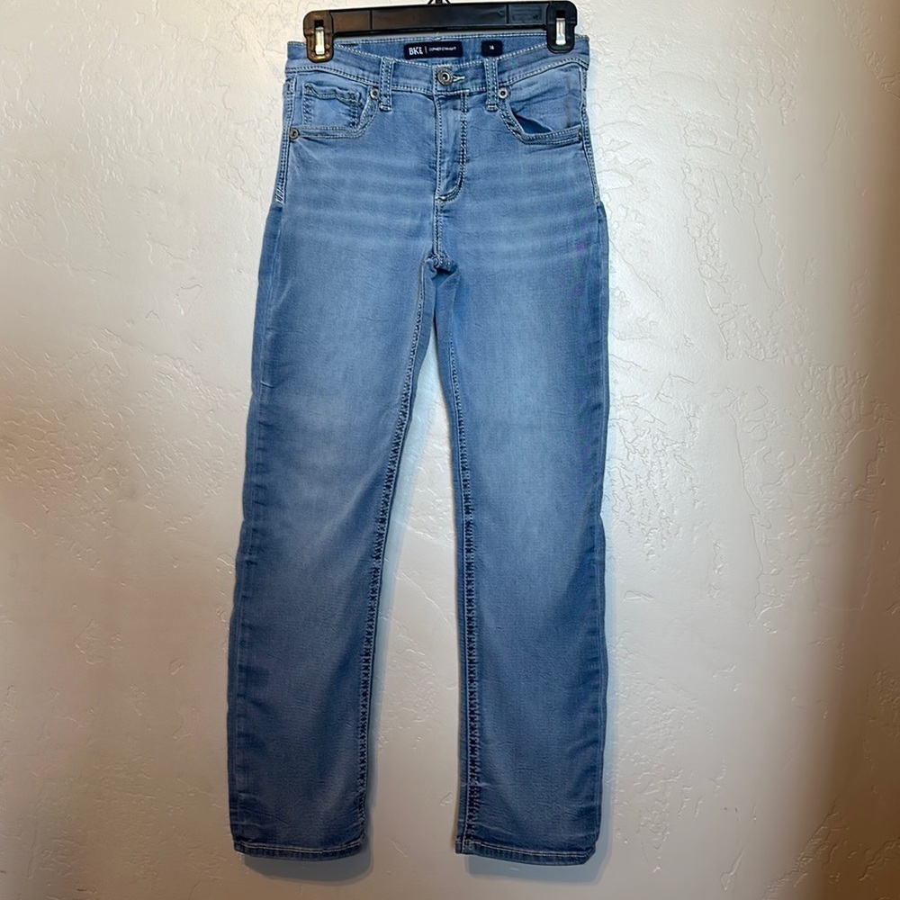 BKE Connor Straight leg boys jeans - light wash